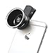 Smartphone Camera Lens Kit, 12x Zoom Telephoto Lens with 0.45X Wide Angle Lens + 15X Super Macro Lens With Clip For iPhones, Samsung, HTC Camera Phones (Black)