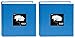 Pioneer 200 Pocket Fabric Frame Cover Photo Album, Sky Blue (2 pack)