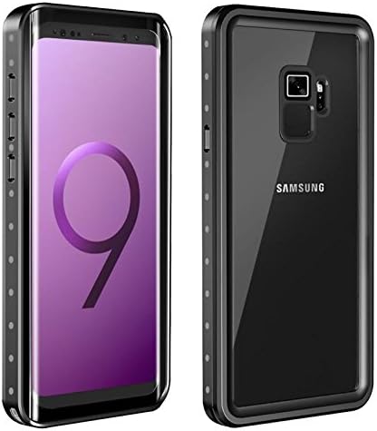 Samsung Galaxy S9 Waterproof Case, Moskee 360° Protection Full-body Rugged Clear Bumper Case With Built-in Screen Protector for Samsung Galaxy S9 2018 Release