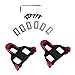 1 Pair Road Bike Cleats, Bicyce Cycling Cleat 6 Degree Float Self-Locking Cycling Pedal Cleats Compatible with Shimano SH-11 SPD-SL(Red)thumb 2
