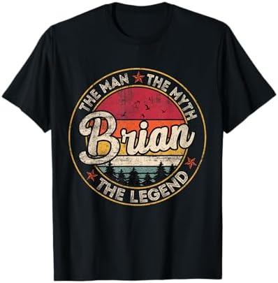 Amazon.com: Vintage Brian Name Saying Gifts For Brian Birthday T