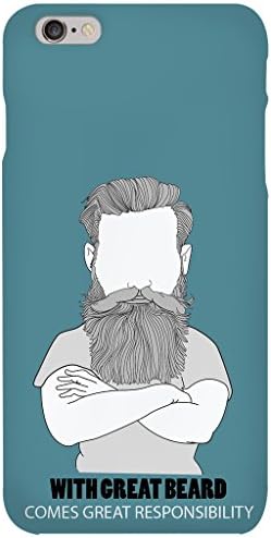 UniQBees Original Designer Printed Hard Case Back Cover for Apple iPhone 6 (Beard)