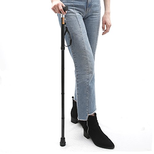 Soles Foldable Cane Walking Stick Black (SLS802B)