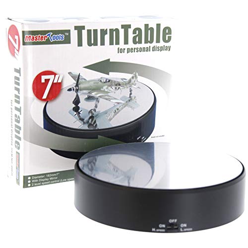 Trumpeter Battery Operated Round Mirrored Display Turntable for Model Kits (TSM- 9835)