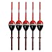 THKFISH Fishing Floats and Bobbers Balsa Wood Floats Spring Bobbers with Oval Slip Bobbers for Crappie Panfish Walleyes Fixed Bobber 1