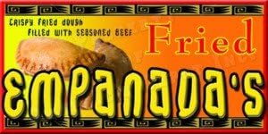Concession graphics -24 in x 12 in - EMPANADAS - Weatherproof BANNER