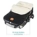 JJ Cole Bundleme - Original, Baby Bunting Bag, Winter Protection for Baby Car Seats and Strollers, Black