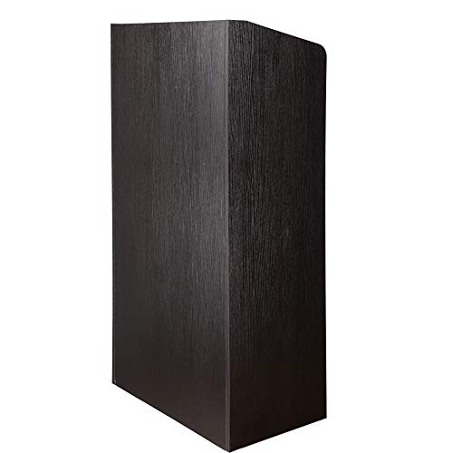 FIVEGIVEN Floor Lectern Podium Stand with Shelf, Brownish Black - Thumbnail 3