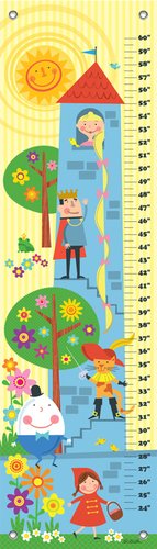 Oopsy Daisy Growth Chart, Fairytale Stack, 12" x 42" - Thumbnail 4