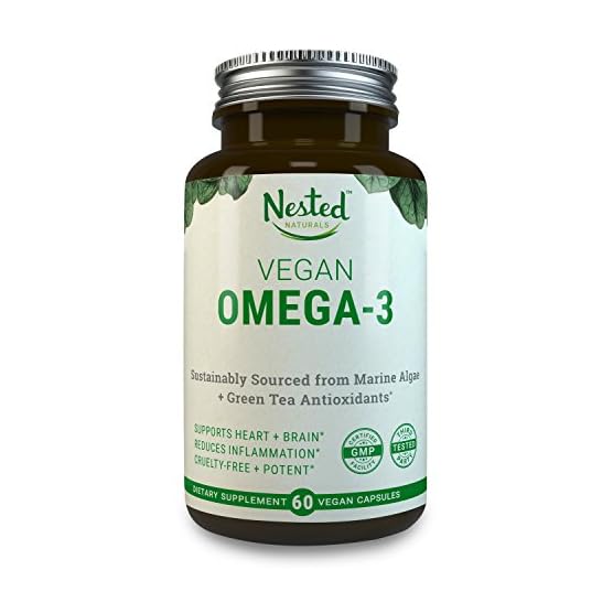 Vegan Omega 3 DHA & EPA Supplement Plant Based Omega3 Fatty Acids