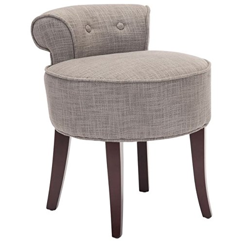Metro Shop Safavieh Rochelle Dark Grey Vanity Chair Best Retro Products