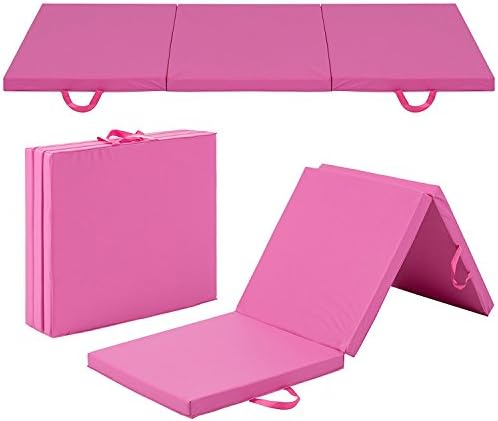 American Phoniex 4'x8'x2" Thick Protable Folding Gymnastics Mat Exercise Yoga Fitness Luxury (PVC) Panel Pad