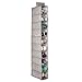 mDesign Set of 2 Hanging Shoe Rack - Ideal Wardrobe Storage Solutions - Hanging Shoe Storage with 10 Compartments - Linen