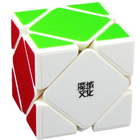 AIRCEE Moyu Magnetic Positioning Skewb Twisty Speed Cube Puzzle White