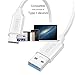 ebasy Lighting to 3.5mm Aux Headphone Jack Audio Adapter Compatible Phone 7/8 / X / 7 Plus / 8 Plus (Support iOS 10.3, iOS 11), 2 in 1 Lighting Adapter Charger (White)