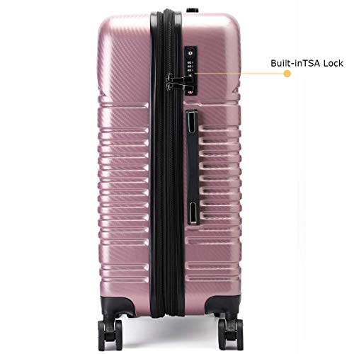 Travel Joy Luggage Set Expandable Suitcase Carry On TSA Locks