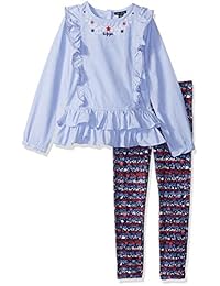 Tommy Hilfiger - Conjunto de 2 pantalones túnica para niña