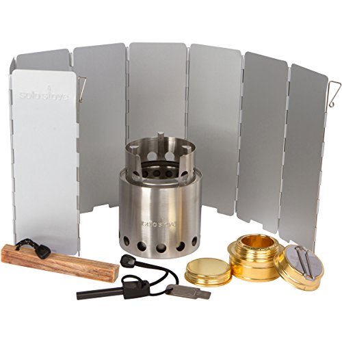Solo Stove Pro Camping Stove Kit Includes Solo Stove, Windscreen