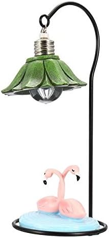 Romantic Resin Flamingo Night Light Bulb Lamp Desk Desktop Decor Ornament Battery Powered Artwork Craft