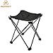 Camping Stool, PACKGOUT Folding Camp Mini Fishing Chair for Hiking, Garden, Outdoor Portable Aluminum Chair with Carrying Bag