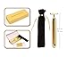 Beauty Bar 24k Golden Pulse Facial Massager, T-Shape Electric Sign Face Massage Tools for Sensitive Skin Face Pull Tight Firming Lift