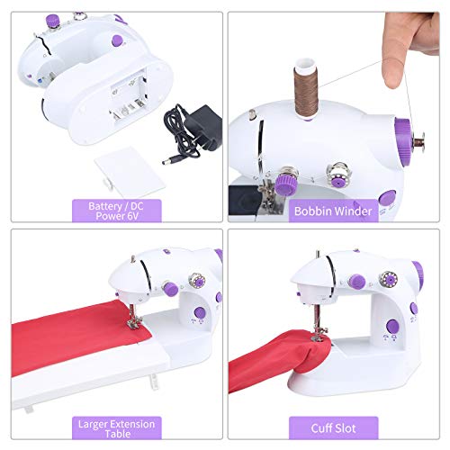Jakient Portable Sewing and Quilting Machine with Extension Table for