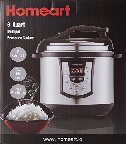 Multipot by Homeart | Best 2019 Multi Pot | Pressure Cooker Over 6QT and Programmable Settings with Multifunctions