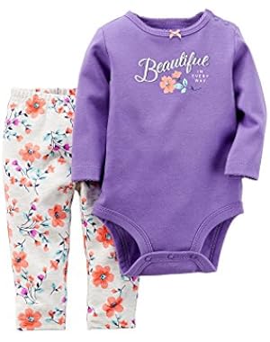 Baby Girls' 2 Piece Bodysuit Set (Baby)