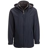 Weatherproof Ultra Tech Men's Jacket, Double Zip Hooded Water Repellant Coat