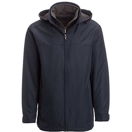 Weatherproof Mens Double Zipper Hoodie Anorak Jacket