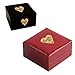 Gimars 1.5” 600 Per Roll Super Adhesive Kraft Paper Thank You Stickers Card Label with Love Heart Shape and Red Hearts