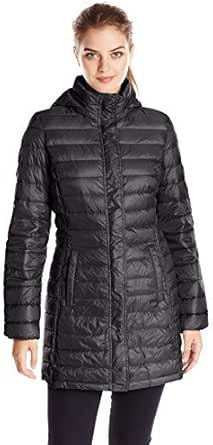 packable down jacket mid length