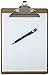 Letter Size Clipboard Standard Clip 9'' x 12.5'' Hardboard (Pack of 6)