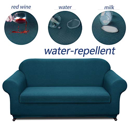 Granbest Stretch Sofa Slipcovers 3 Cushion Couch Covers Water