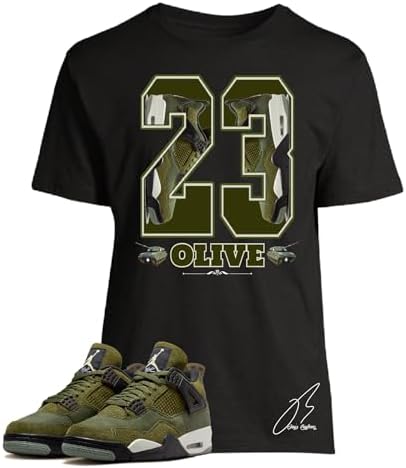 【vintage】JORDAN SHO GRAPHIC T Amazon.com: Shirt To Match Jordan Retro 4 Craft Medium Olive Green
