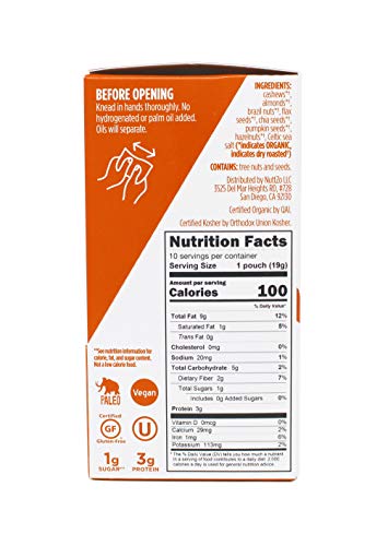 NuttZo Smooth Organic Power Fuel, 6.7 Ounce (Pack of 10) - Thumbnail 3