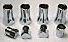 Muzzys C20008 TR414, Universal, TPMS Chrome Valve Stem Sleeve Covers and Cap Dress Up Kit (Set of 4) Fits All TPMS Rubber Valve Stems for All Make and Model Cars and Trucks with Rubber TPMS Sensors