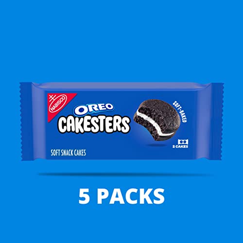 OREO Cakesters Soft Snack Cakes, Chocolate, 2.02 Ounce (Pack of 5