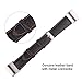 Fitbit Charge 2 Band, MeanLove Genuine Leather Replacement Bands Wristband for Fitbit Charge 2 (Deep Brown, Large: 6.1