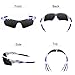 Ewin E01 Polarized Sports Sunglasses with 3 Interchangeable Lenses for Men Women Golf Baseball Volleyball Fishing Cycling Driving Running Glasses(White&Blue)