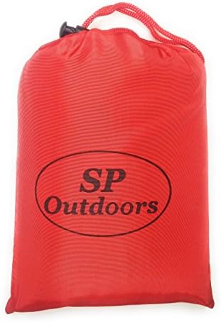 Pocket Blanket with Corner Pockets and Loops, Perfect Ground Sheet for Hiking, Camping, or Picnic, Water Resistant, Measures 55"X67", weighs just 6.2 oz.