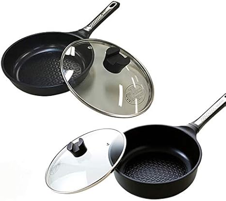 Amazon Tbs公式 ベルフィーナ プレミアム ダイヤモンド エンボスパン 2点特別セット ガラス蓋付 フライパン オンライン通販