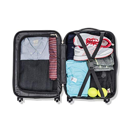 Jetstream 2 Piece Hardside Carry On Luggage Set Rolling Wheeled Spinner