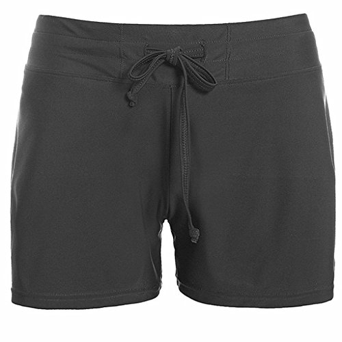 CharmLeaks Women's swim short short swim shorts black womens swim shorts swim board shorts for women swimwear