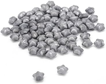 Lucky Star Shape Seal Sealing Wax Beads, DIY decorating envelopes, parcels, invitations 100Pcs (Grey)