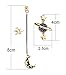 Earrings for Women Dangle Stud Drop Crystal Earrings Asymmetry Star Moon Earrings