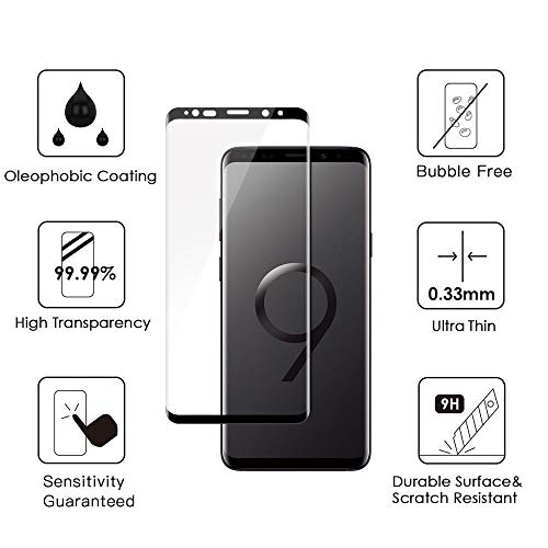 Galaxy Note 8 Screen Protector [2-Pack], Tempered Glass Screen Protector [Case-Friendly][No Bubbles][Easy to Install][Anti Fingerprint][Full Coverage] Screen Protector Compatible Samsung Galaxy Note 8 - Thumbnail 3