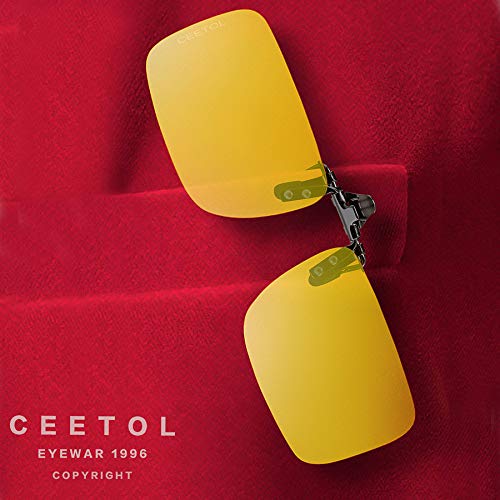 Polarized Clip-on Sunglasses For Men Women - Flip Up Over Prescription Glasses For Driving Fishing - Thumbnail 6