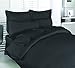Utopia Bedding 3-Piece Combed Cotton Quilt Long Staple Fiber Queen Duvet Cover with 2 Pillow Shams, Black