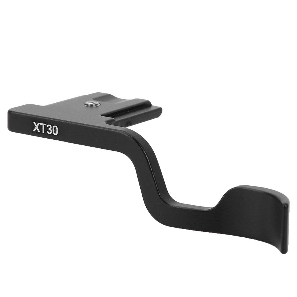 Mavis Laven Thumbs Up Grip, Aluminum Alloy Thumbs Up Hand Grip Hot Shoe Cover for Fujifilm XT30 X-T30 Camera, Black